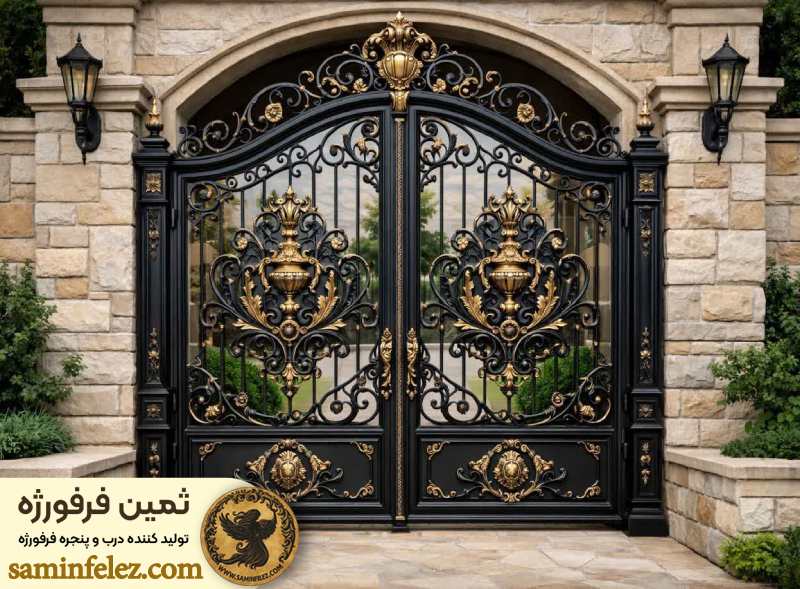 سفارشی سازی درب کلاسیک فرفورژه 